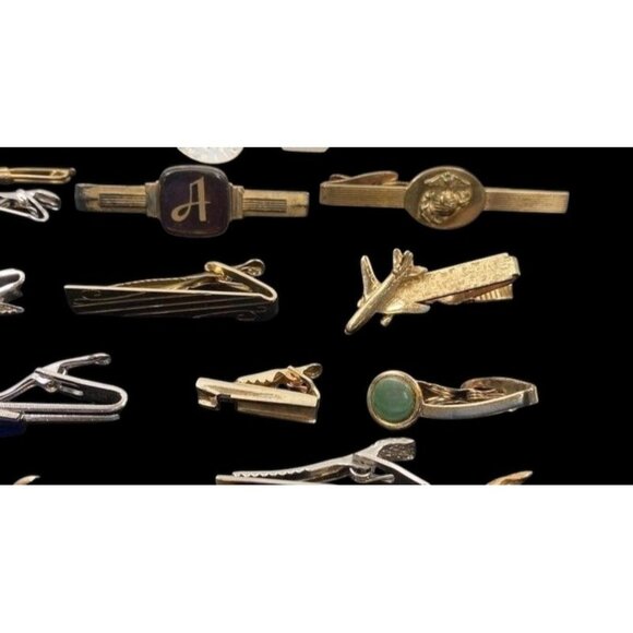 Vintage Men’s Tie Money Clip Lot – Mixed Brands & Eras Robbins Co. Attleboro - Picture 8 of 9